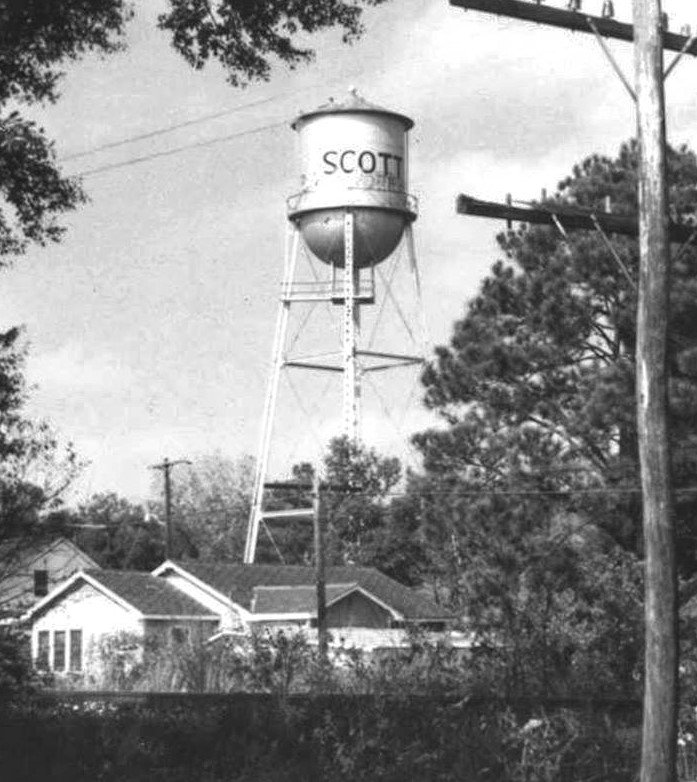 The old Scott water tower